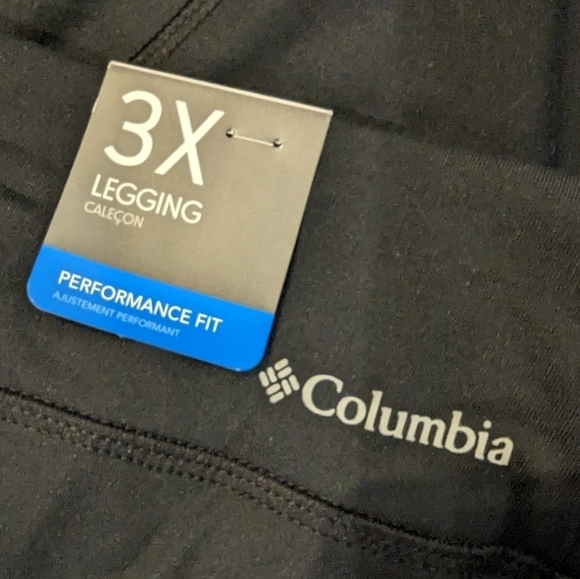 COLUMBIA performance Woman's black active Leggings, Size 2x or 3x, - Picture 11 of 13
